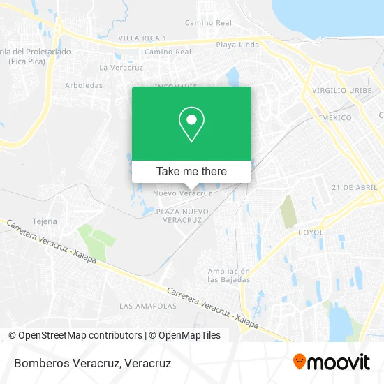 Bomberos Veracruz map