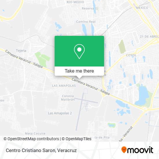 Mapa de Centro Cristiano Saron