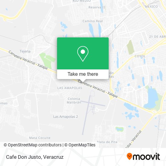Mapa de Cafe Don Justo
