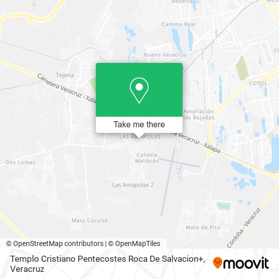 Mapa de Templo Cristiano Pentecostes Roca De Salvacion+
