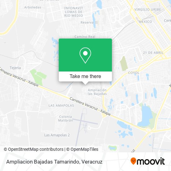 Ampliacion Bajadas Tamarindo map