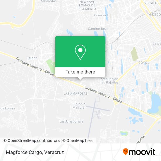 Mapa de Magforce Cargo