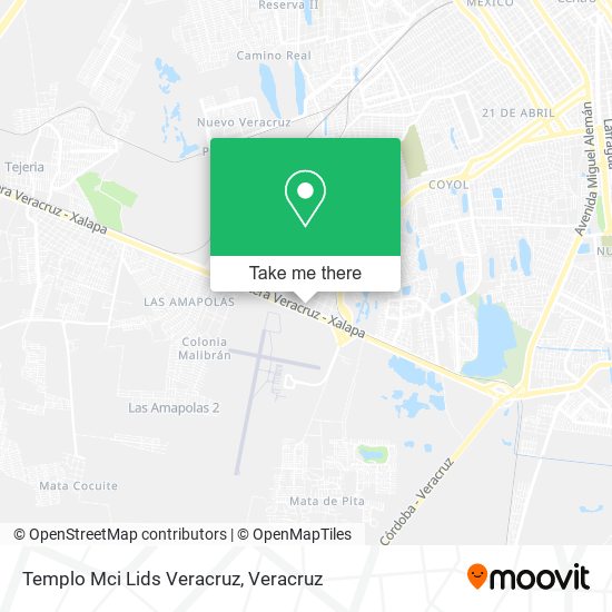Mapa de Templo Mci Lids Veracruz