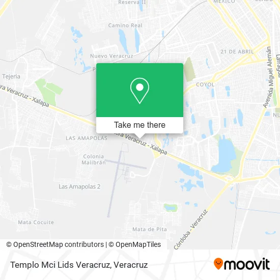 Mapa de Templo Mci Lids Veracruz