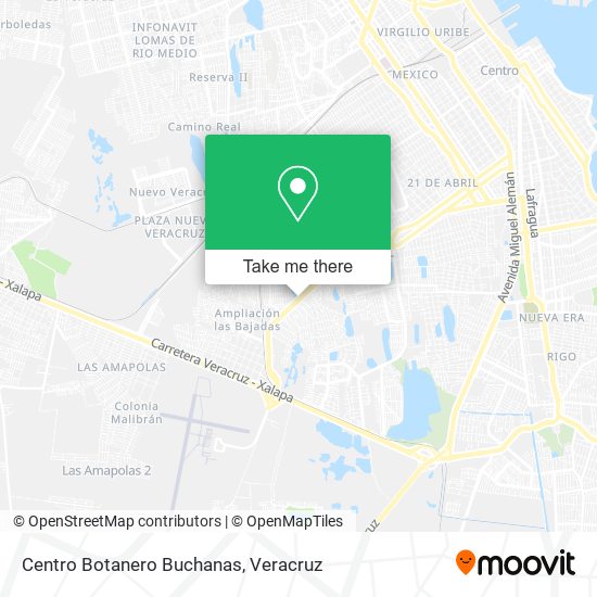 Centro Botanero Buchanas map