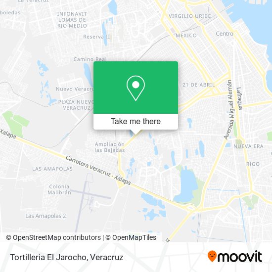 Tortilleria El Jarocho map
