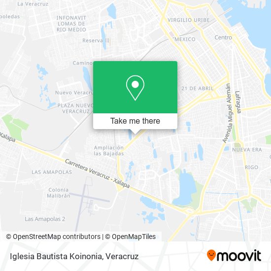 Mapa de Iglesia Bautista Koinonia