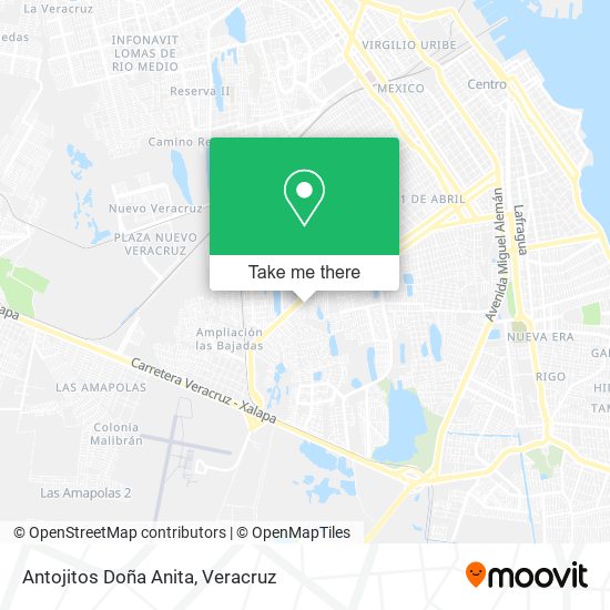 Antojitos Doña Anita map