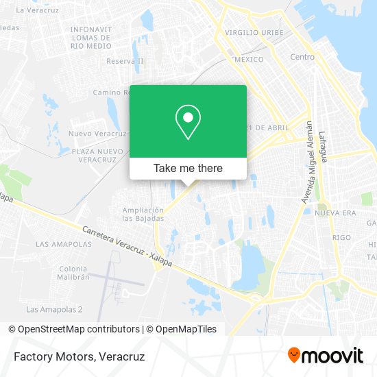 Mapa de Factory Motors