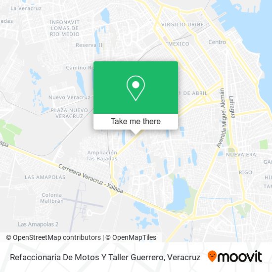 Refaccionaria De Motos Y Taller Guerrero map