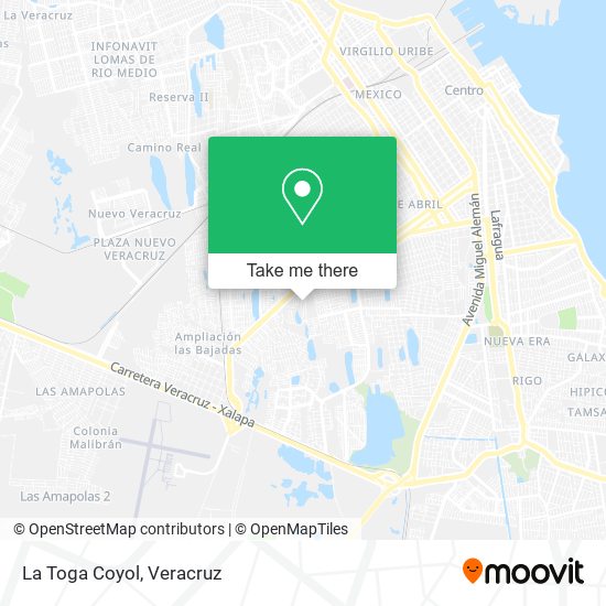 Mapa de La Toga Coyol