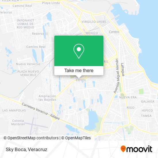 Sky Boca map