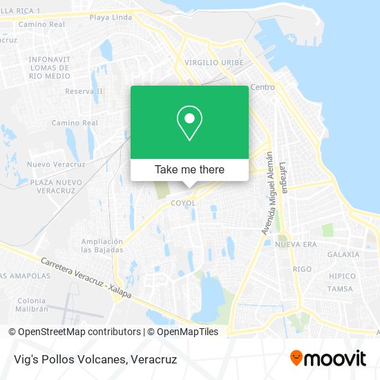 Mapa de Vig's Pollos Volcanes