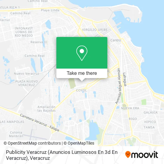 Publicity Veracruz (Anuncios Luminosos En 3d  En Veracruz) map