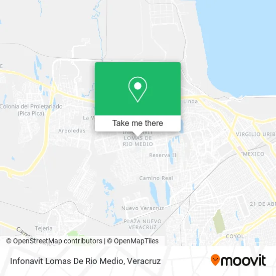 Infonavit Lomas De Rio Medio map