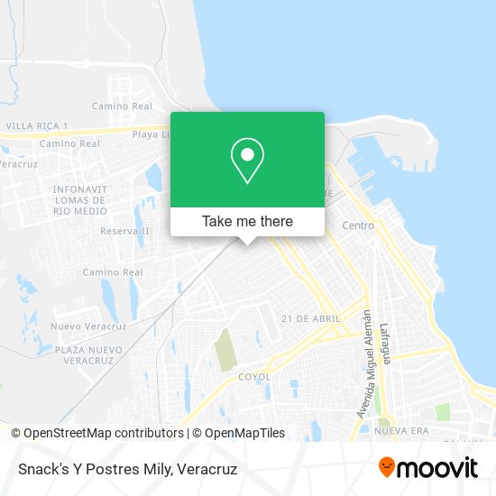 Snack's Y Postres Mily map