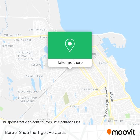 Barber Shop the Tiger map