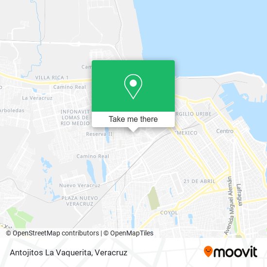 Antojitos La Vaquerita map
