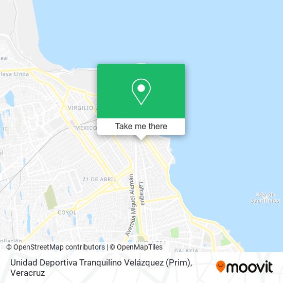Mapa de Unidad Deportiva Tranquilino Velázquez (Prim)
