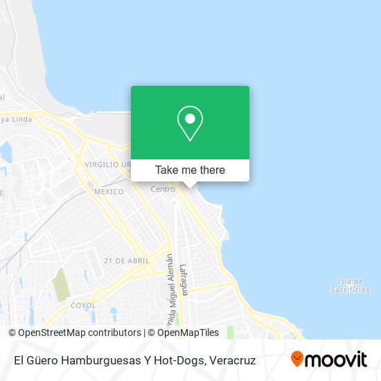 El Güero Hamburguesas Y Hot-Dogs map