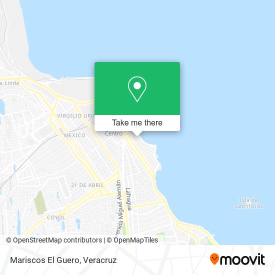 Mapa de Mariscos El Guero