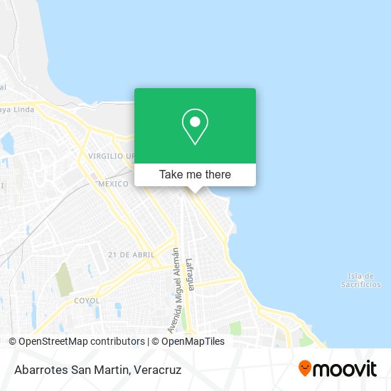 Mapa de Abarrotes San Martin