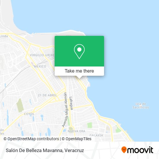 Mapa de Salón De Belleza Mavanna