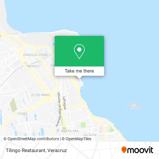 Tilingo Reataurant map