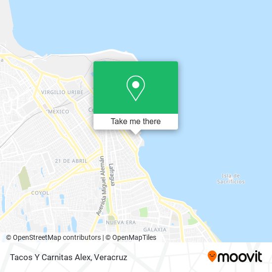 Tacos Y Carnitas Alex map