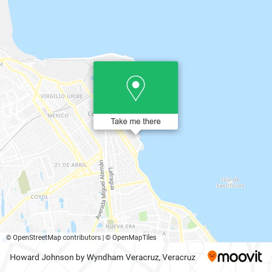 Howard Johnson by Wyndham Veracruz map