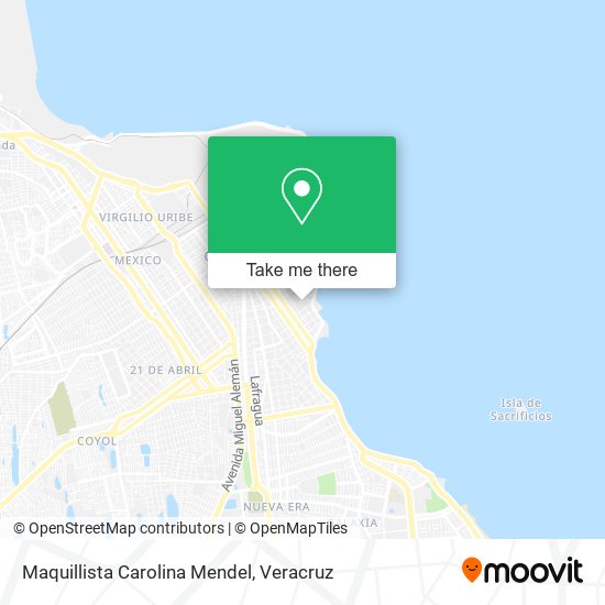 Maquillista Carolina Mendel map