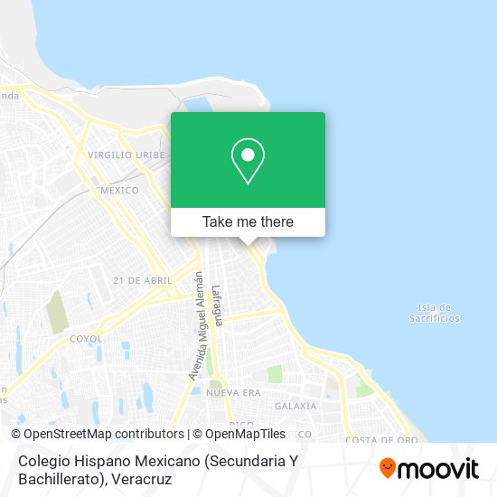 Mapa de Colegio Hispano Mexicano (Secundaria Y Bachillerato)