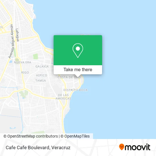 Cafe Cafe Boulevard map