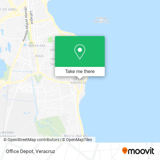 Mapa de Office Depot