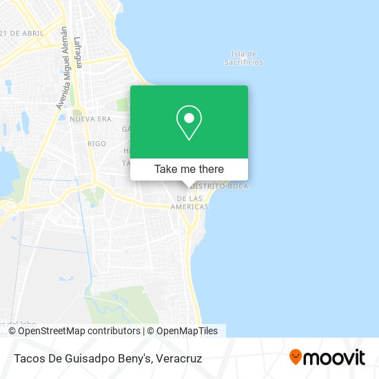 Mapa de Tacos De Guisadpo Beny's