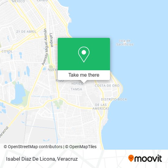 Isabel Diaz De Licona map