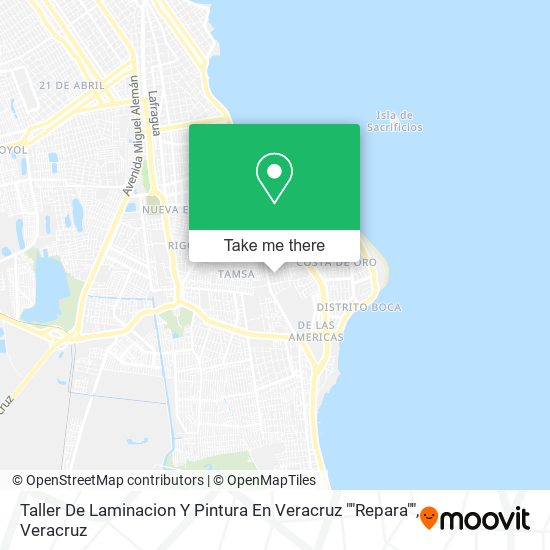 Taller De Laminacion Y Pintura En Veracruz ""Repara"" map