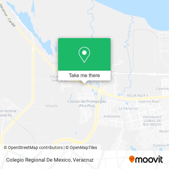 Colegio Regional De Mexico map