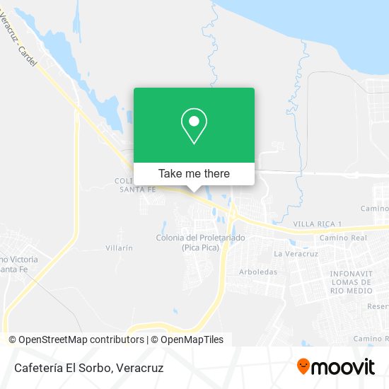 Cafetería El Sorbo map