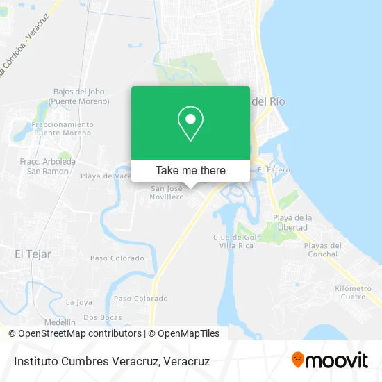 Instituto Cumbres Veracruz map
