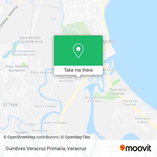 Mapa de Cumbres Veracruz Primaria