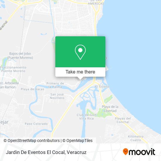 Mapa de Jardin De Eventos El Cocal