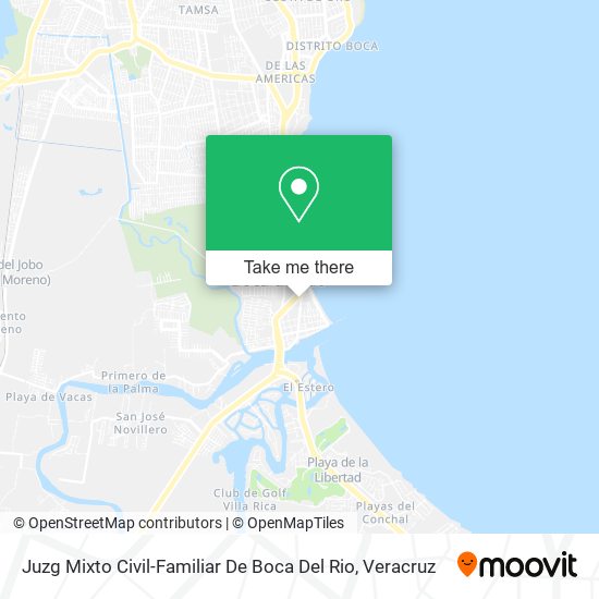 Mapa de Juzg Mixto Civil-Familiar De Boca Del Rio