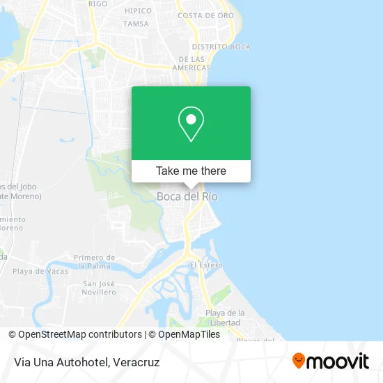 Via Una Autohotel map