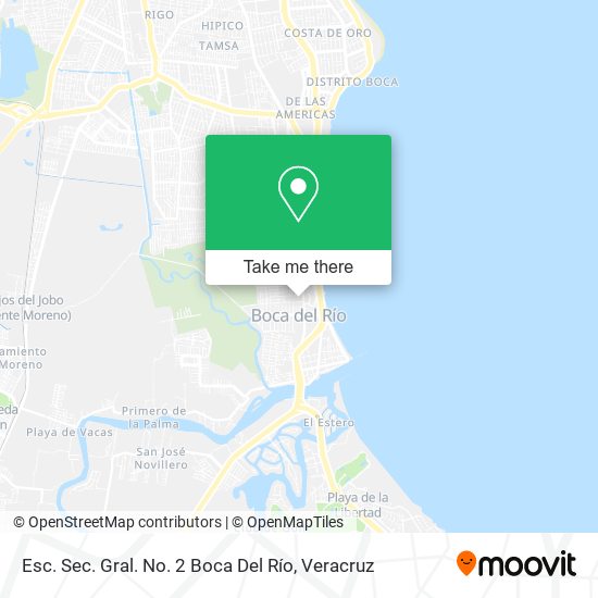 Esc. Sec. Gral. No. 2 Boca Del Río map