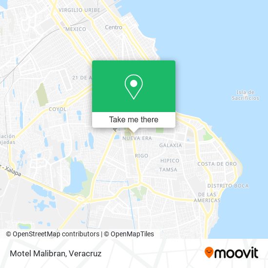 Mapa de Motel Malibran