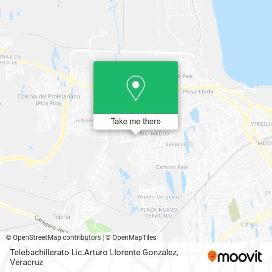 Telebachillerato Lic.Arturo Llorente Gonzalez map