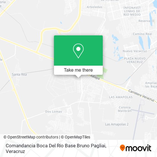 Comandancia Boca Del Río Base Bruno Pagliai map