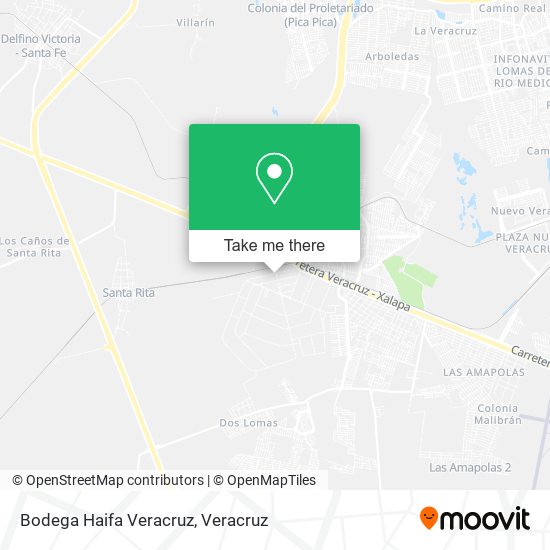 Bodega Haifa Veracruz map