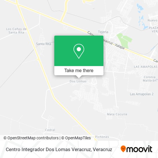 Centro Integrador Dos Lomas Veracruz map